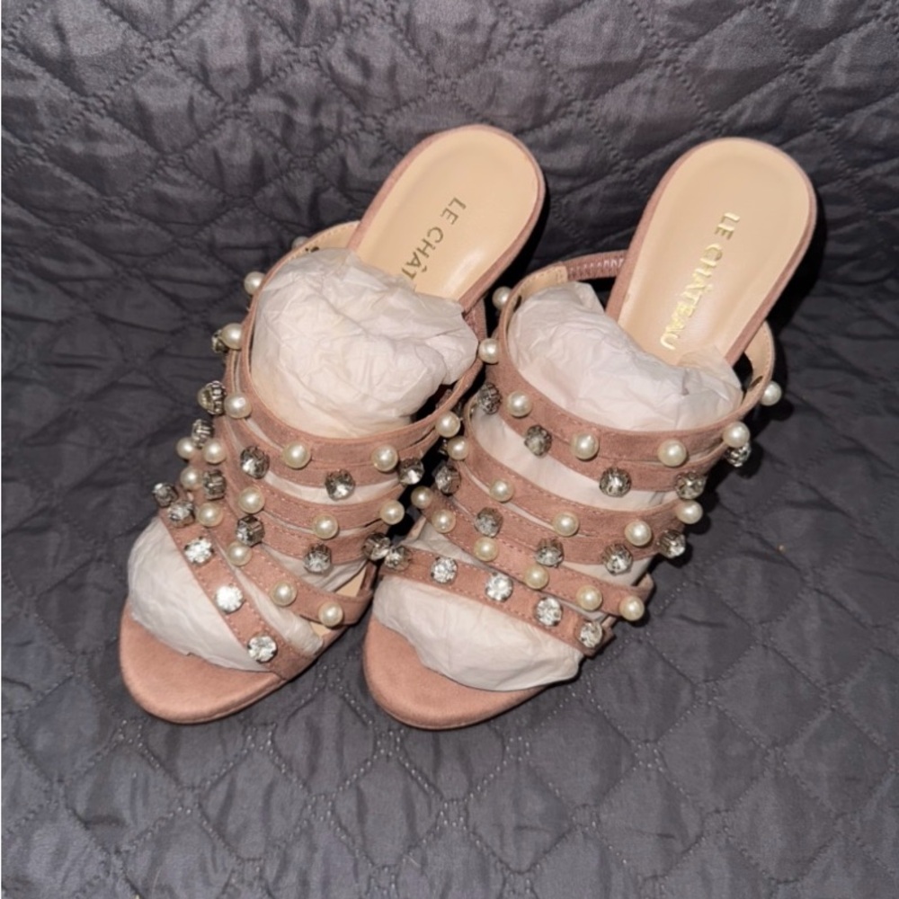 Le Chateau Pink Studded Heels